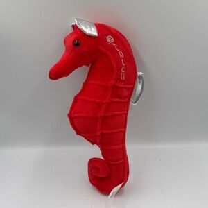 Mardi Gras Krewe of Proteus 12” Red Silver Plush Seahorse Throw 2023 Stuffed Toy